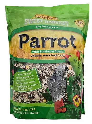 Sweet Harvest Parrot Vitamin Enriched Food with Sunflower Seeds 4 lb