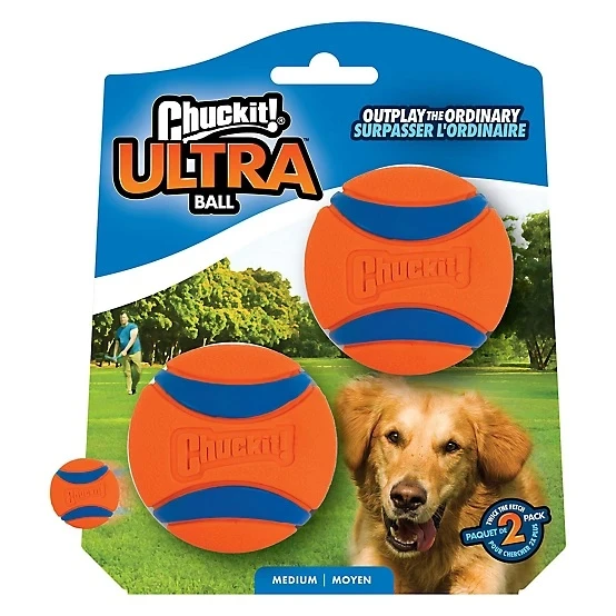 Ultra Ball Dog Toy Medium 2-Pack