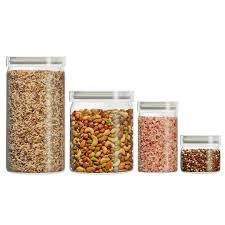 4PC Glass Canister Set