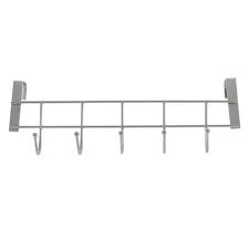 5 Hook Over the Door Hanger – Chrome