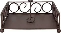 Bronze Scroll Flat Napkin Holder
