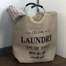 Canvas Laundry Tote – Laundry Room Print