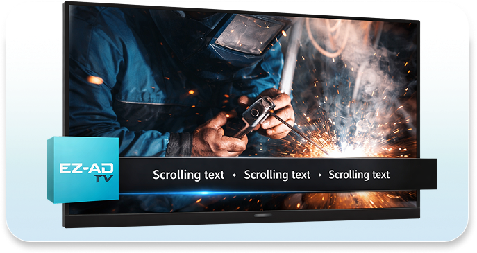 EZ-AD Tv customizeable screen layouts