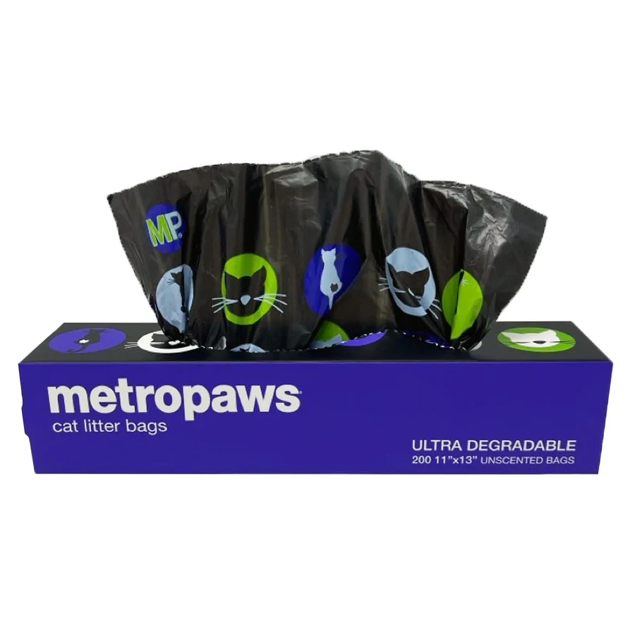 Cat Litter Bags Ultra Degradable Purple 200 Pack