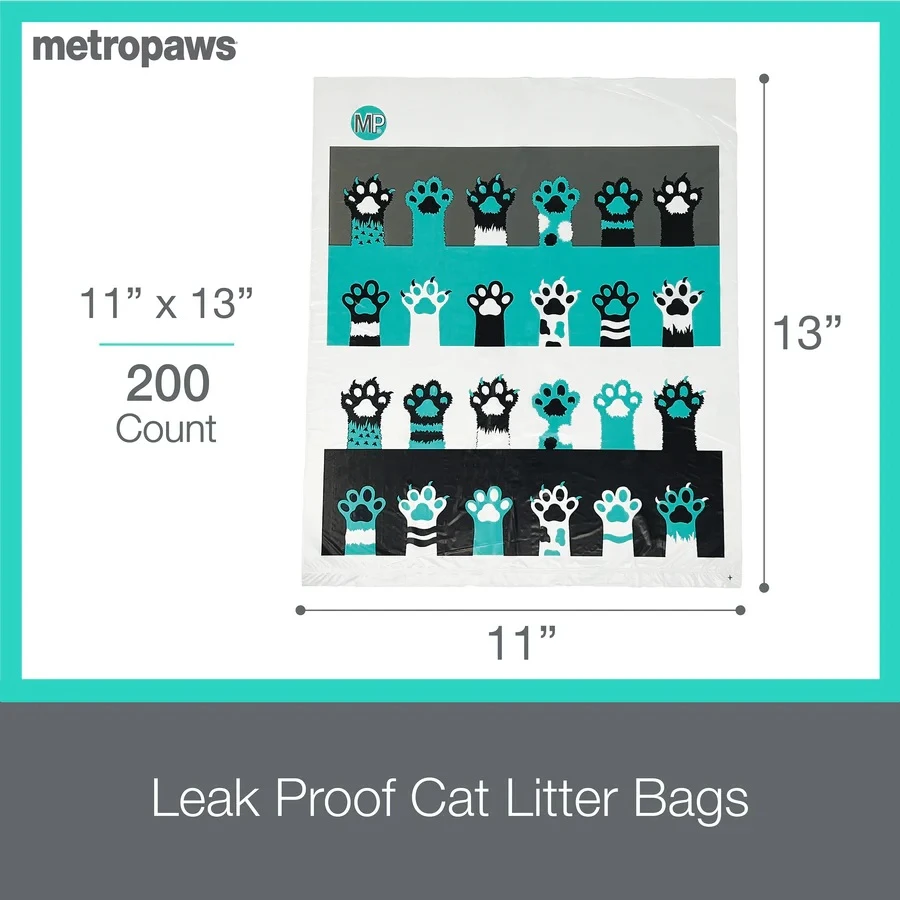 Cat Litter Bags Ultra Degradable Purple 200 Pack