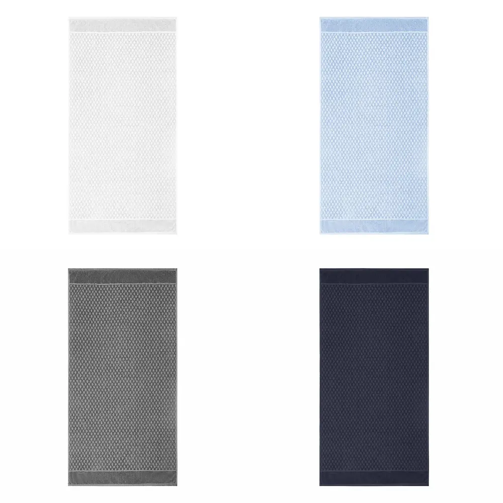 Woven Solid Jacquard Terry Bath Towel