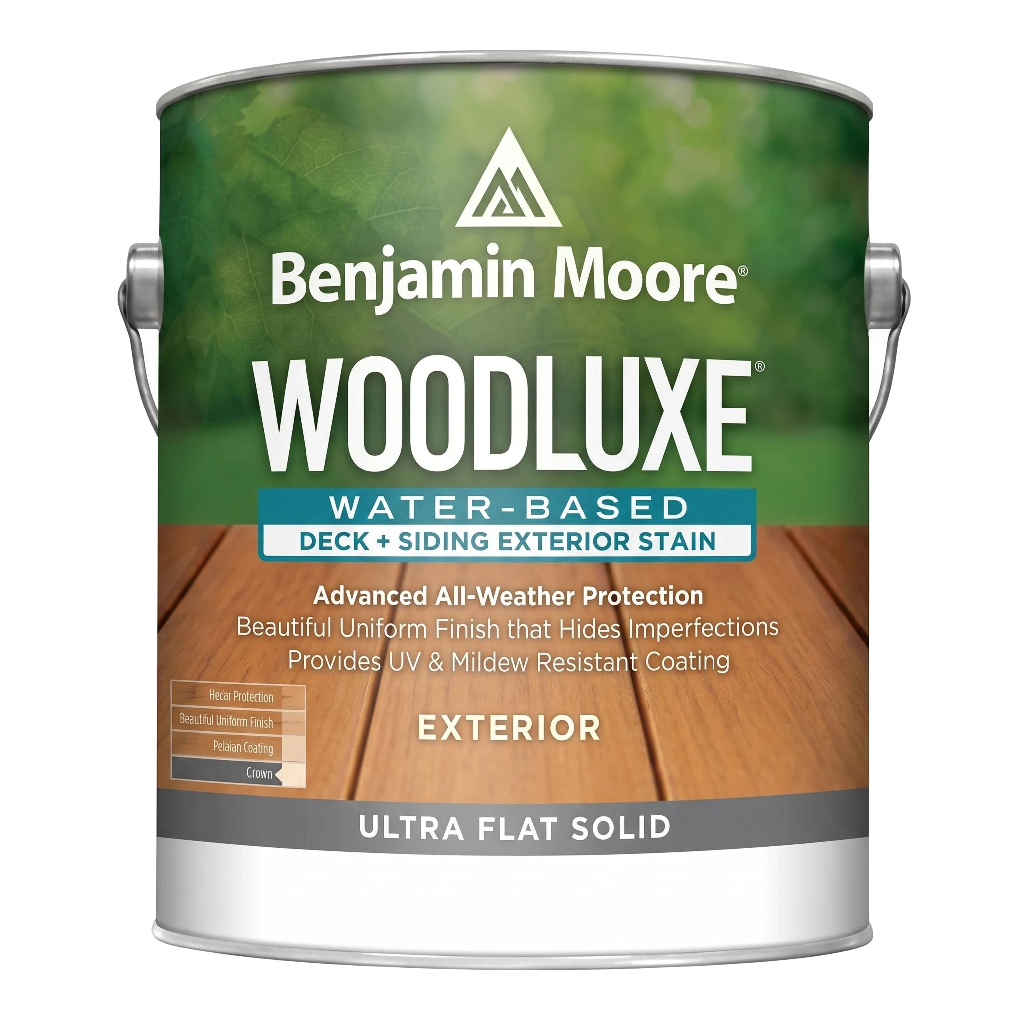 Woodluxe Water-Based Deck + Siding Exterior Stain - Ultra Flat Solid