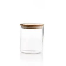 Hermetic Glass Jar with Bamboo Lid – Size 7