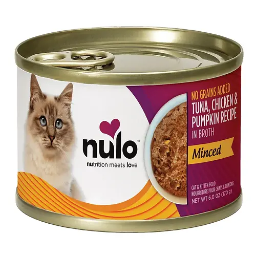 Minced Tuna, Chicken & Pumpkin in Broth with Whole Proteins Recipe Canned Cat & Kitten Food 6 oz