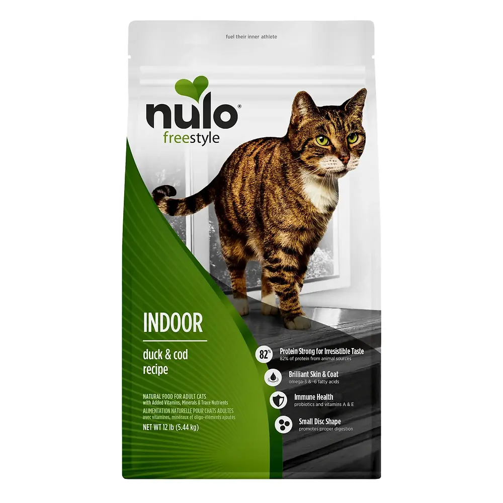 FreeStyle Indoor Duck & Cod Recipe High-Protein Kibble for Cats 12 lb