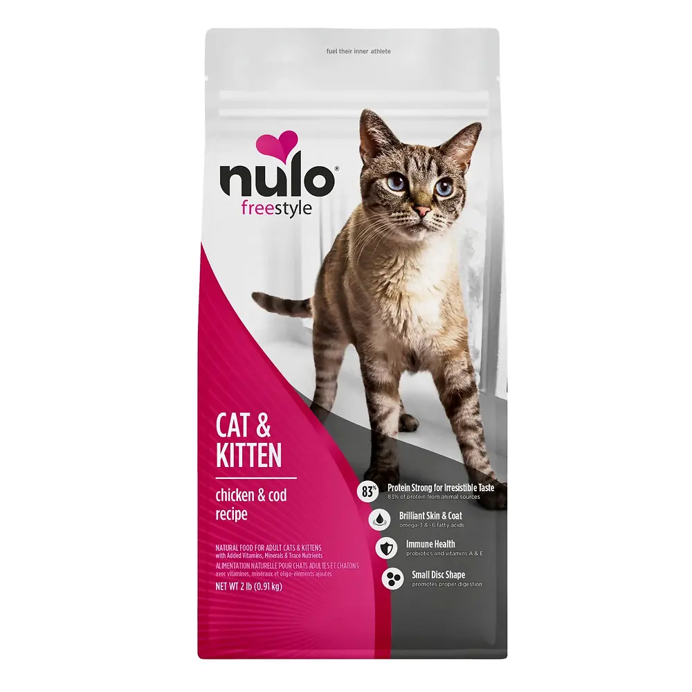 Freestyle Cat & Kitten Chicken & Cod Recipe High-Protein Kibble 2 lb