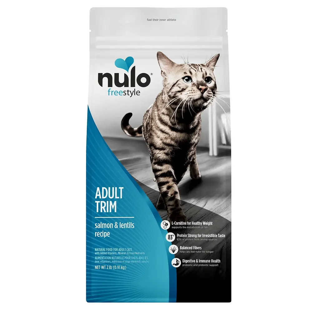 Freestyle Adult Trim Salmon & Lentils Recipe High-Protein Dry Kibble for Cats 2 lb