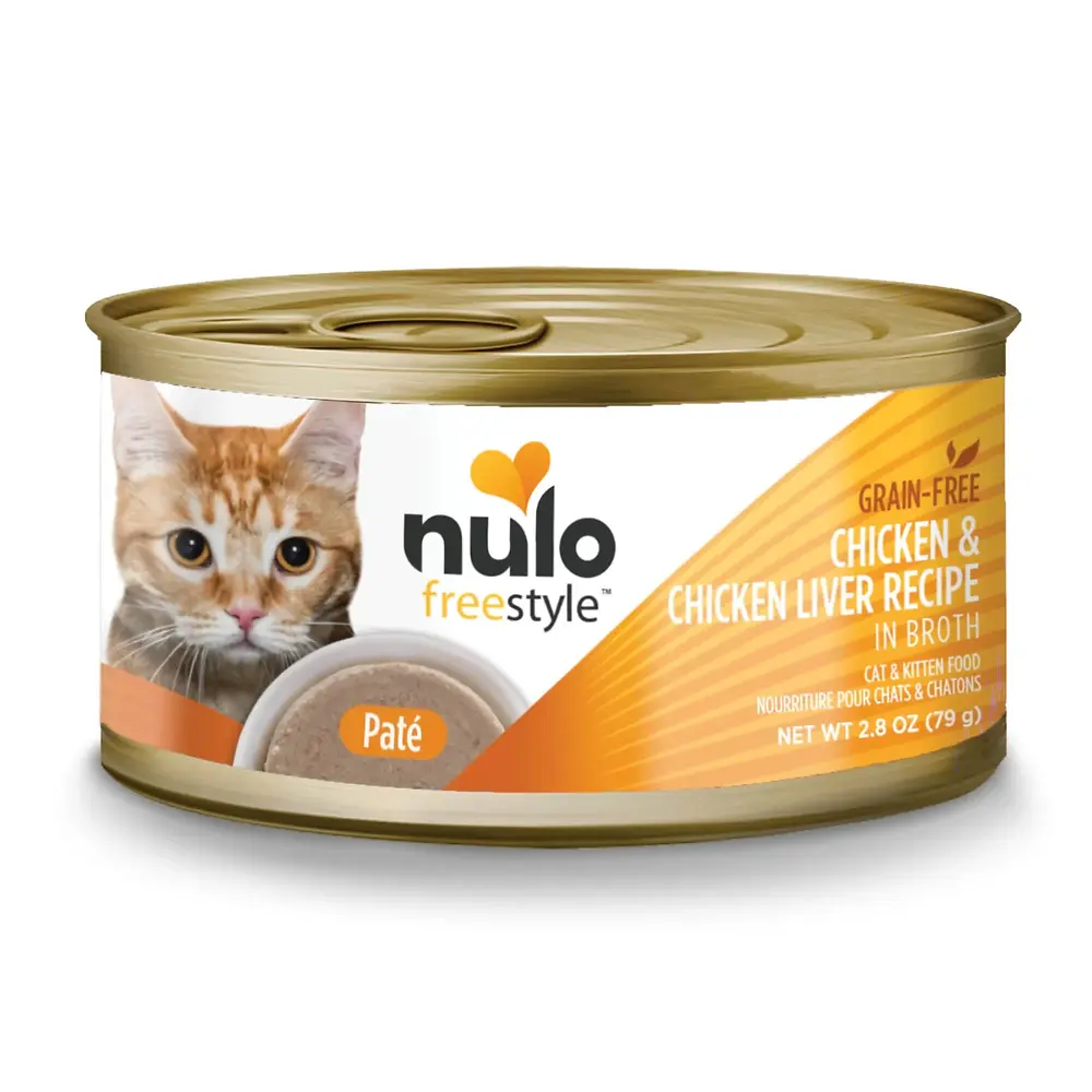 Freestyle Chicken & Chicken Liver in Broth Recipe Canned Cat & Kitten Food 2.8 oz