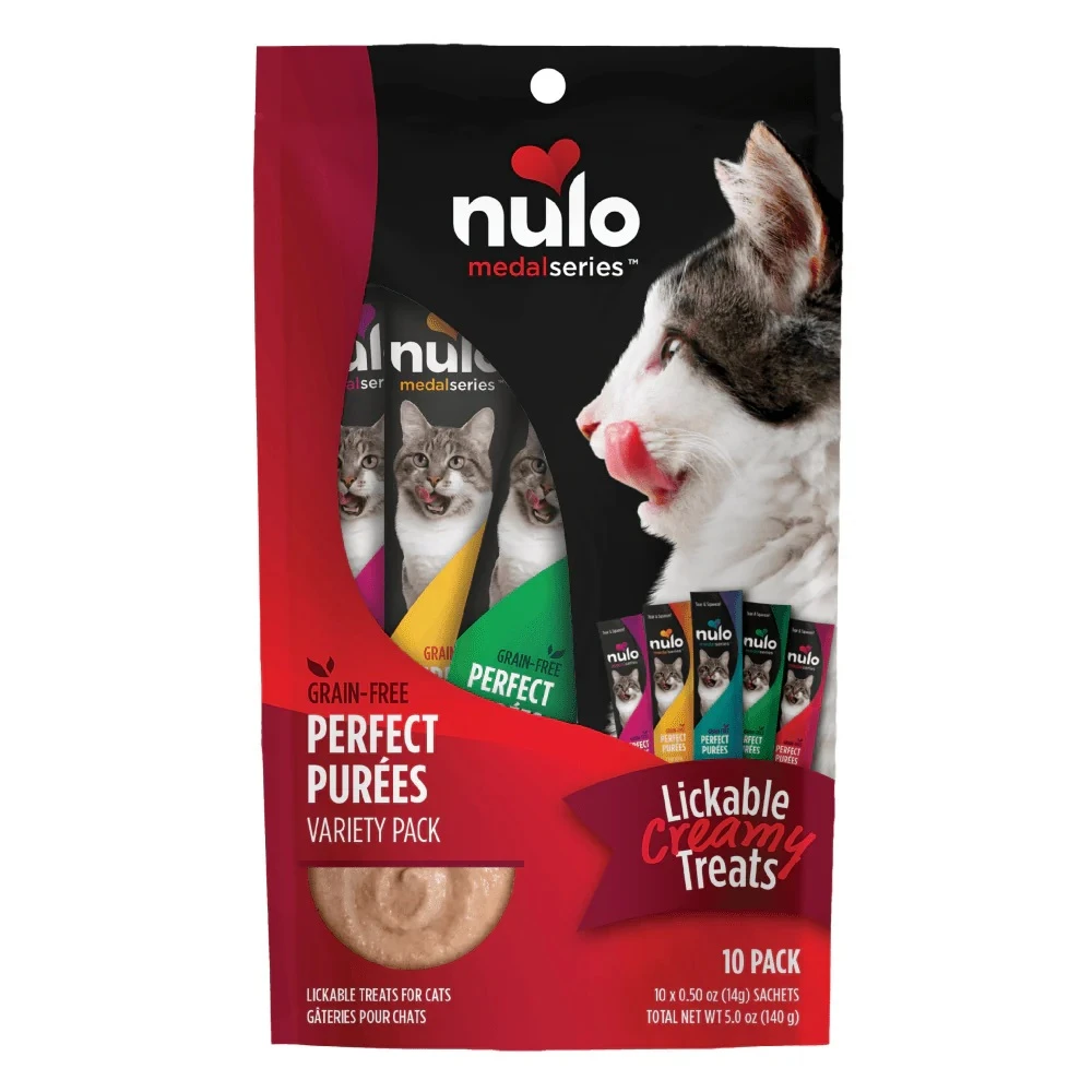 Freestyle Perfect Puree Variety Pack Lickable Creamy Cat Treat or Meal Topper 6 Pack