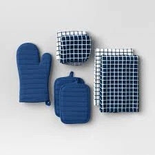 Woven Kitchen Towel & Pot Holder Set
