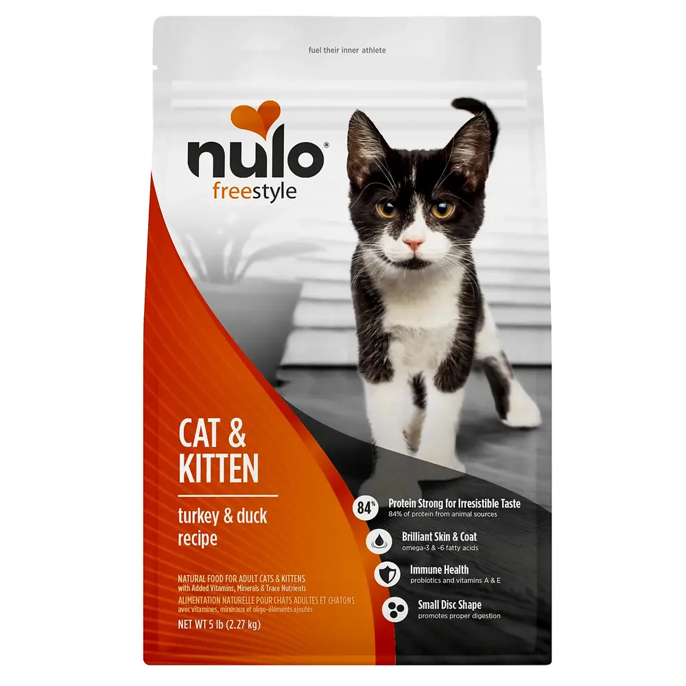 Freestyle Cat & Kitten Turkey & Duck Recipe High-Protein Kibble 5 lb