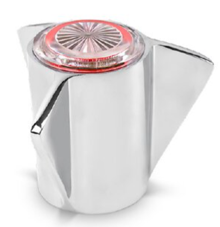Shower Valve Handle with Red Indicator