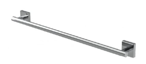 Chrome Plated Towel Bar with Stainless Steel Round Pipe - 24 Inches