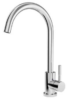Single Handle Kitchen Faucet – Stainless Steel