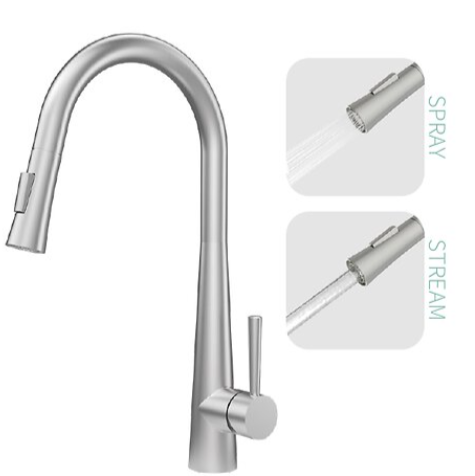 Pull Down Kitchen Faucet – Stainless Steel 2