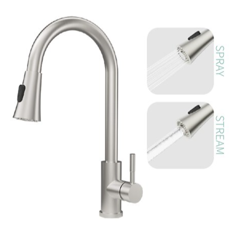 Stainless Steel Pull Down Kitchen Faucet