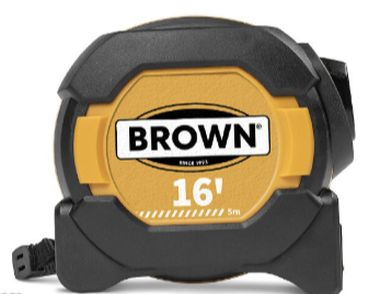 Professional Auto Stop Measuring Tape - 16 Feet - 5 Meter
