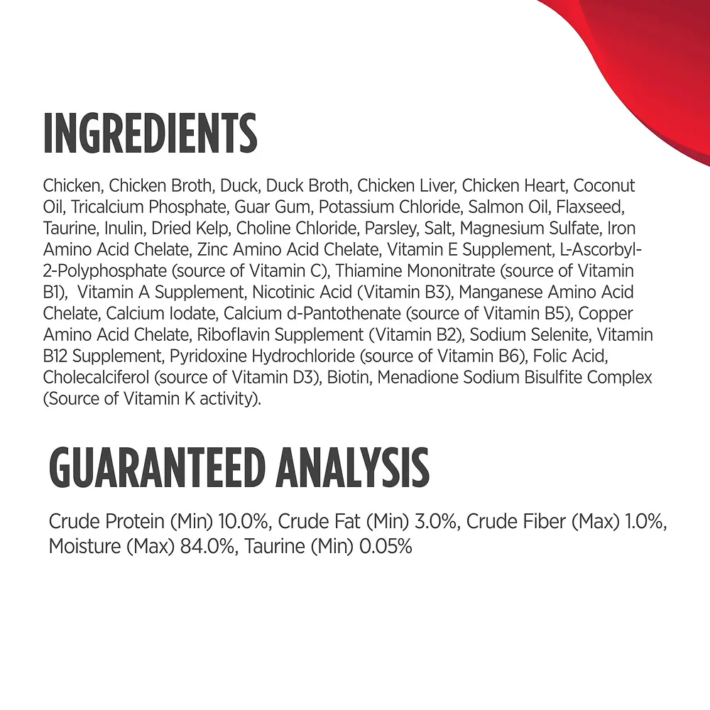 Real Shreds Chicken & Duck Recipe with Organ Meats Canned Cat & Kitten Food 2.8 oz