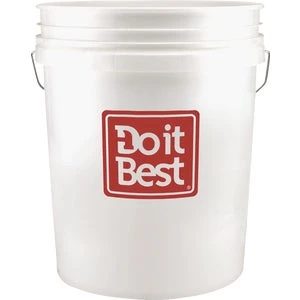 Do it Best 5 Gal. White Bucket with Red Logo