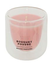 Ilan Scented Candle Glass Jar Powder Bouquet – 130 Grams