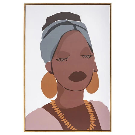Framed Elina Print Canvas Assorted Designs - 60 x 90 Centimetres