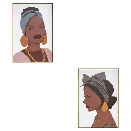 Framed Elina Print Canvas Assorted Designs - 60 x 90 Centimetres