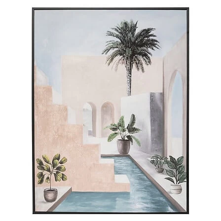 Framed Anne Print Canvas 58 x 78 Centimetres