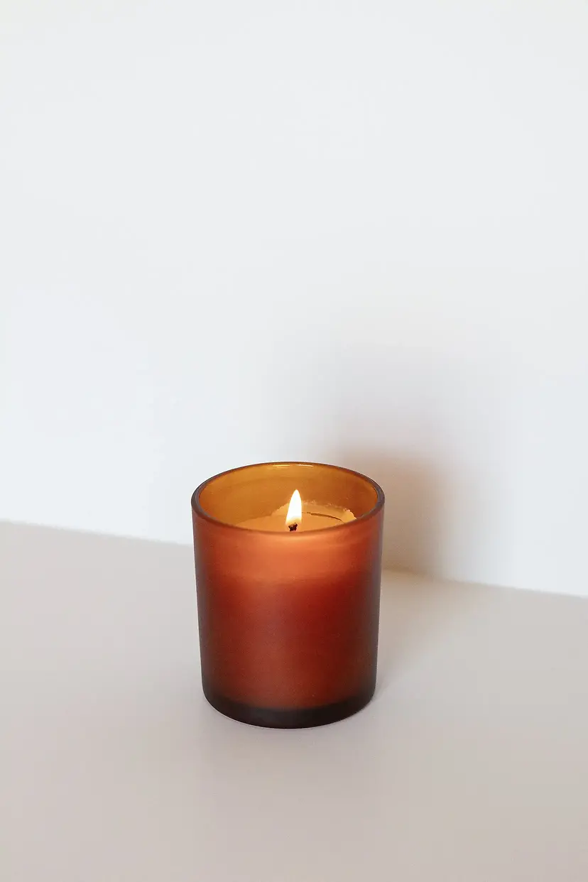 Zaya Amber Glass Candle - 470 Grams