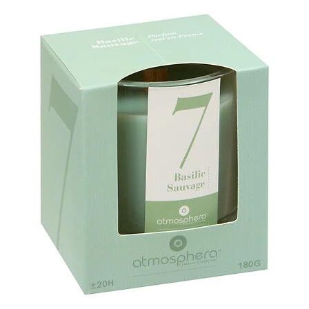 Numia Basil Glass Candle Atmosphera - 180 Grams