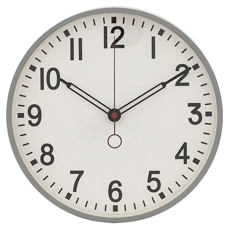 Plastic Clock Cory Diameter - 29 Centimetres Assorted
