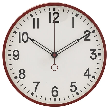 Plastic Clock Cory Diameter - 29 Centimetres Assorted