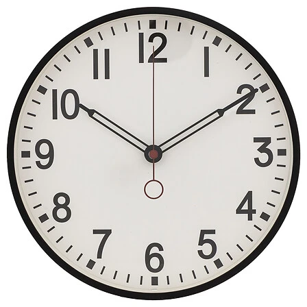 Plastic Clock Cory Diameter - 29 Centimetres Assorted