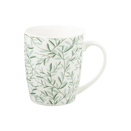 Floral Green Matching Mug - 330 Millilitres