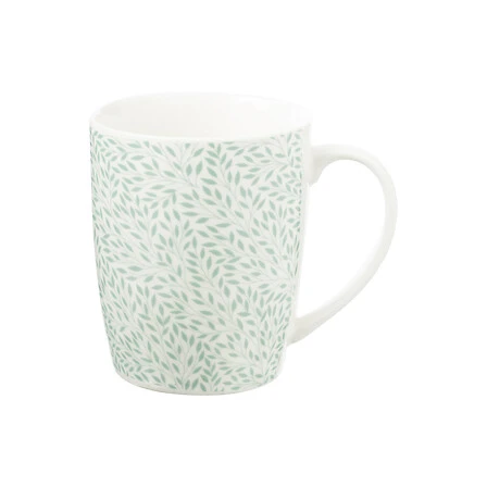 Floral Green Matching Mug - 330 Millilitres
