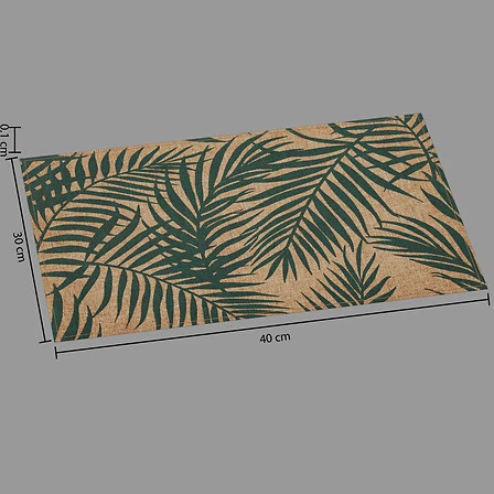 Palme Green Placemat 45 X 30 Centimetres