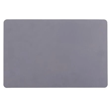 Leather Effect Placemat Grey - 45 X 30 Centimetres
