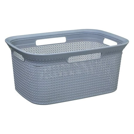 Scandi Grey Laundry Basket - 45 Litres