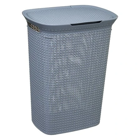 Scandi Grey Laundry Basket - 57 Litres