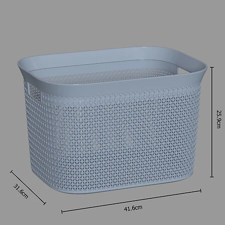 Scandi Grey Laundry Basket - 25 Litres