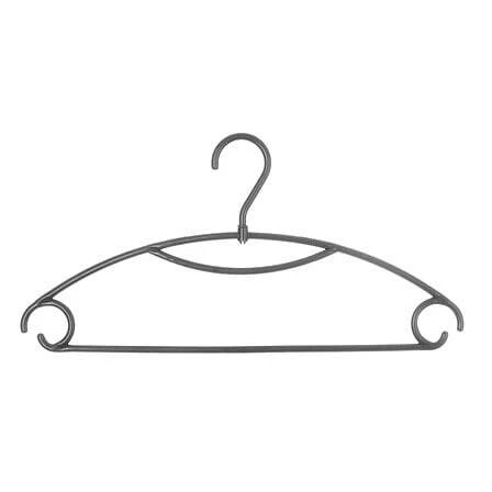 Pack of 10 Grey Revolving Plastic Coat Hangers
