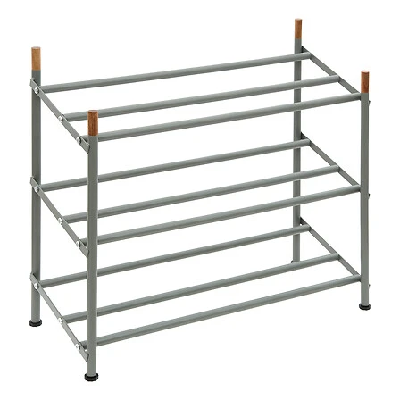Cassie Extendable Shoe Rack 6 to 12 Pairs Green Metal