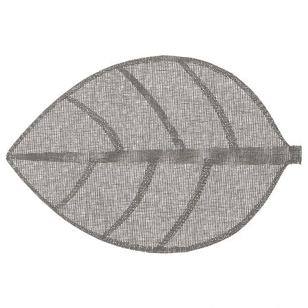 Feuille Dark Grey Placemat 50 X 33 Centimetres