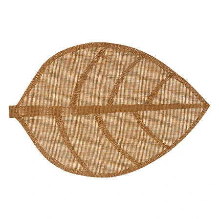 Feuille Light Brown Placemat 50 X 33 Centimetres