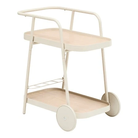 Easiness Trolley with Wheels - 76 × 50 × 81 centimetres Aluminium Clay