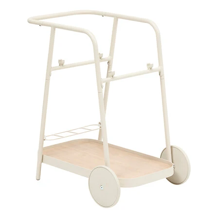 Easiness Trolley with Wheels - 76 × 50 × 81 centimetres Aluminium Clay